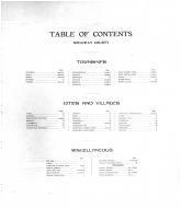 Table of Contents, Nodaway County 1911
